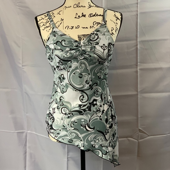 Giorgio Fiorlini Tops - Giorgio Fiorlini Floral Asymmetrical Tank